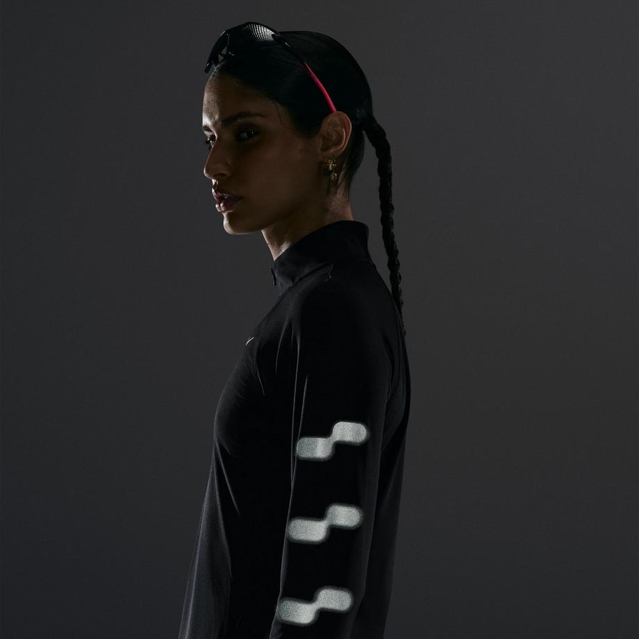 NIKE W NK DF TEMPO FLASH HZ Sweat-shirt 