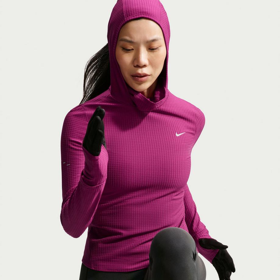 NIKE W NK TF SWIFT HOODED LS TOP Sweat-shirt 