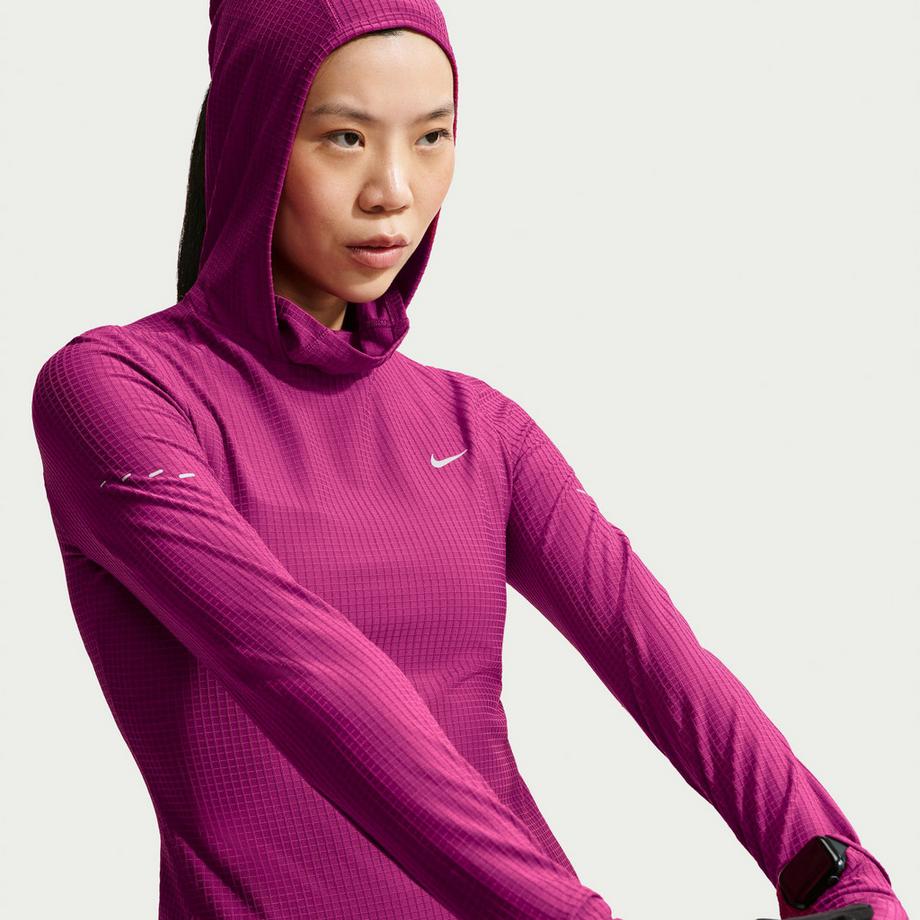 NIKE W NK TF SWIFT HOODED LS TOP Sweat-shirt 