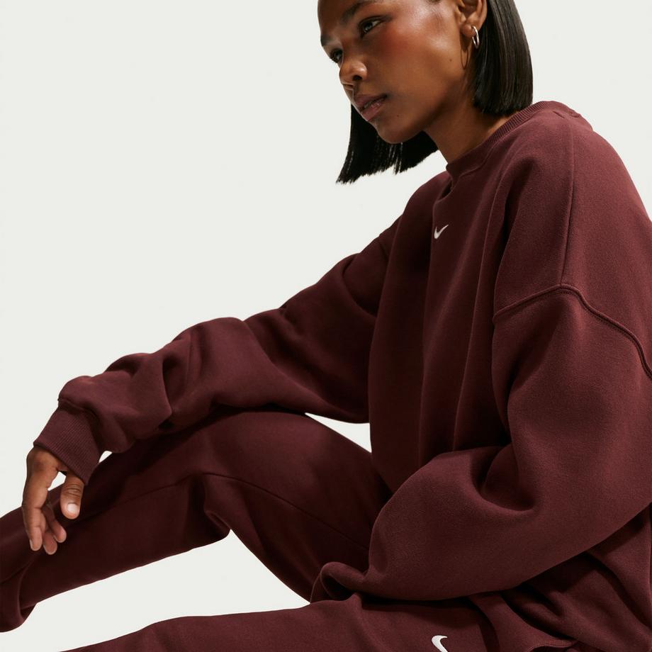 NIKE W NK STDO FLC MW MR STD CF PNT Pantalon de survêtement 