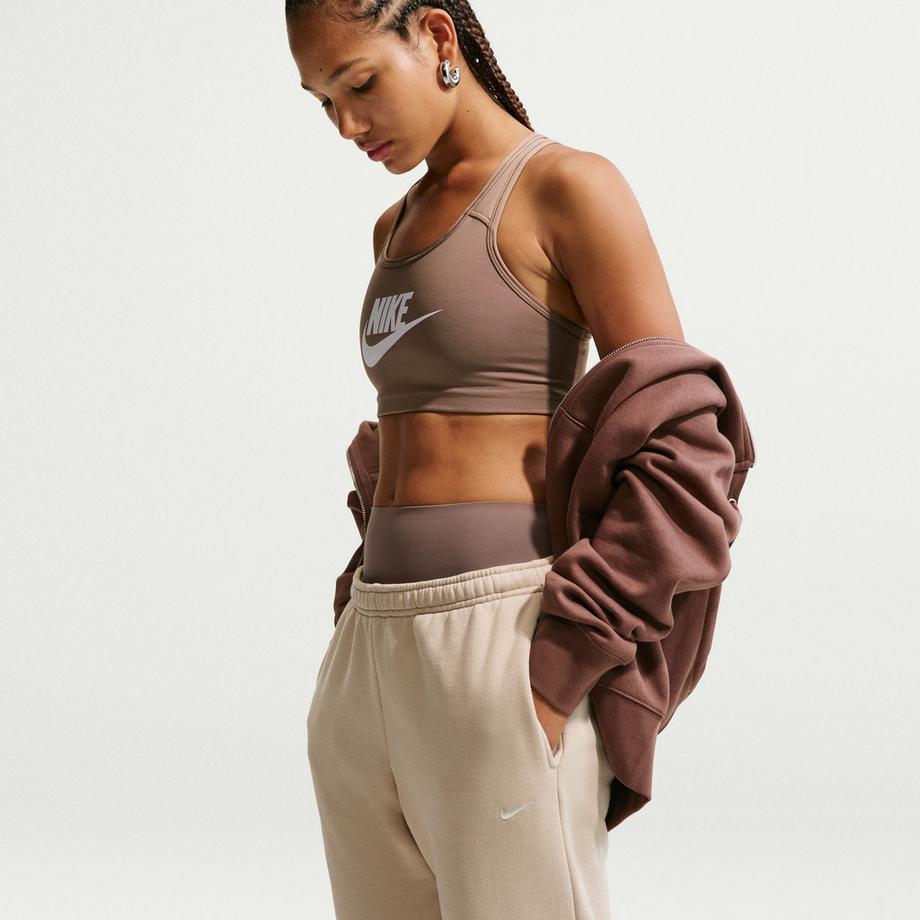 NIKE W NK STDO FLC MW MR STD OH PNT Pantalon de survêtement 