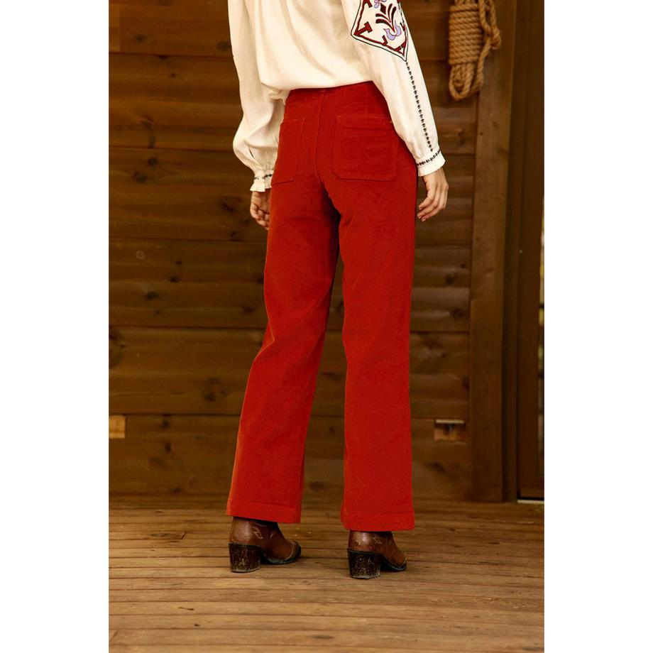 La Petite Etoile Pantaloni ricamati fiori  