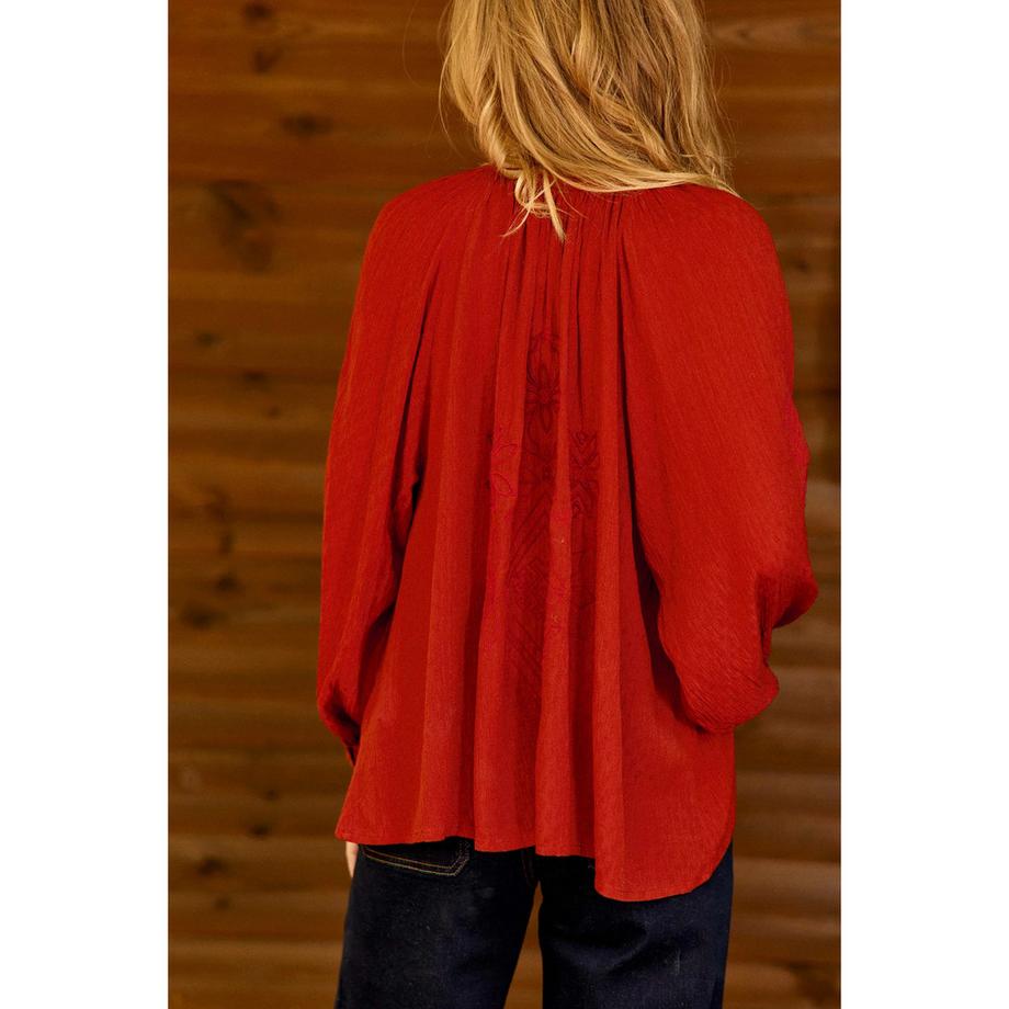 La Petite Etoile Blouse à manches longues avec broderie  