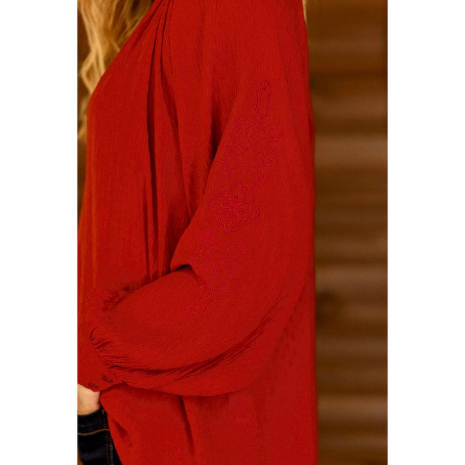La Petite Etoile Blouse à manches longues avec broderie  
