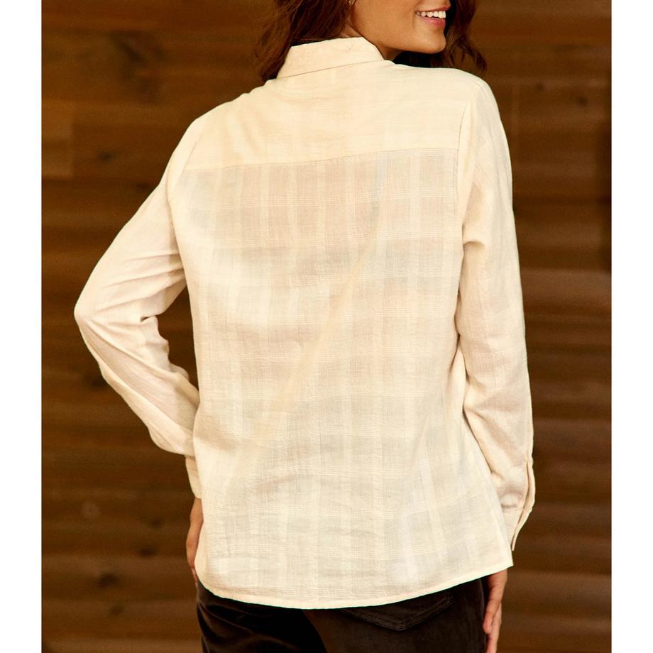 La Petite Etoile Blouse à manches longues brodée  