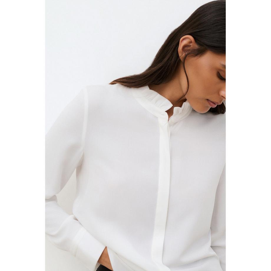 Caroll Camicia a maniche lunghe colletto arricciato  