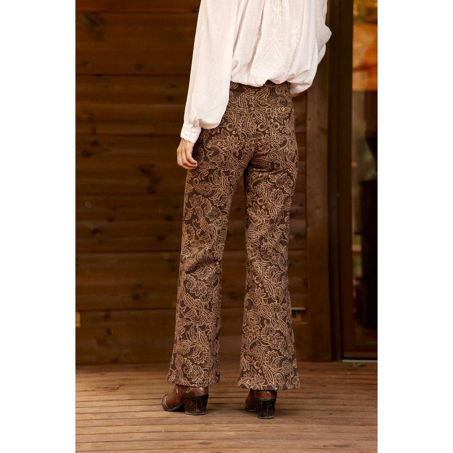 La Petite Etoile Hochtaillierte Flared Jeans  