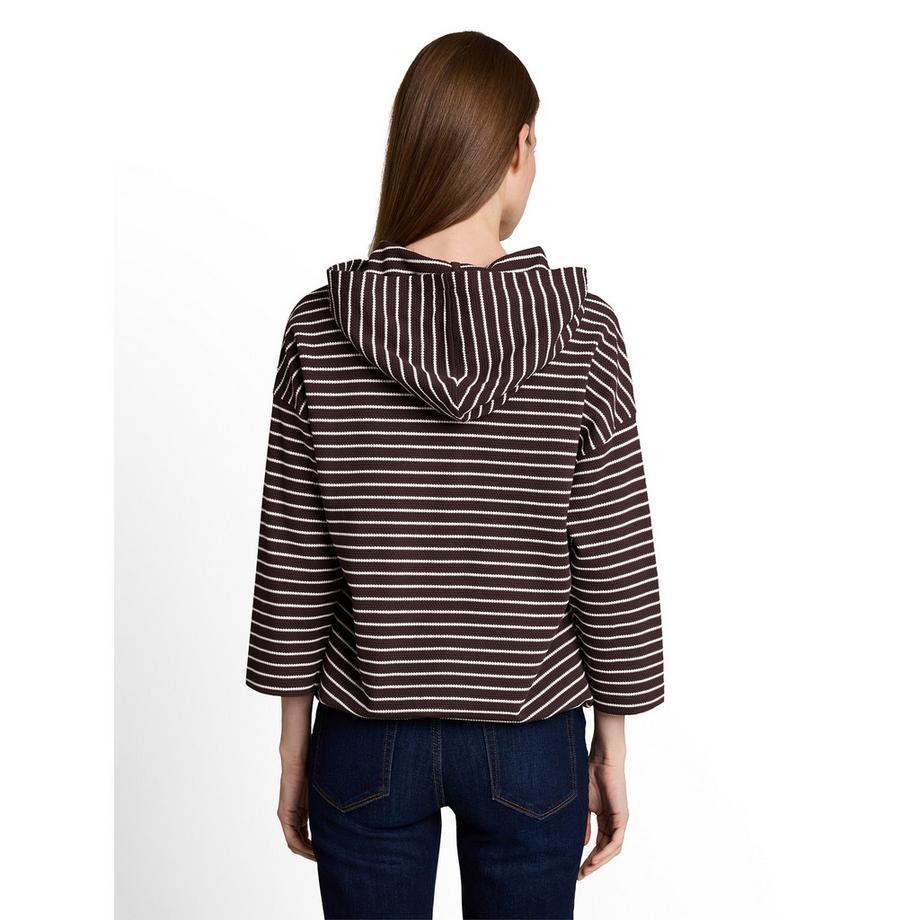 TOM TAILOR Hooded T-Shirt mit Kordelzugsaum  