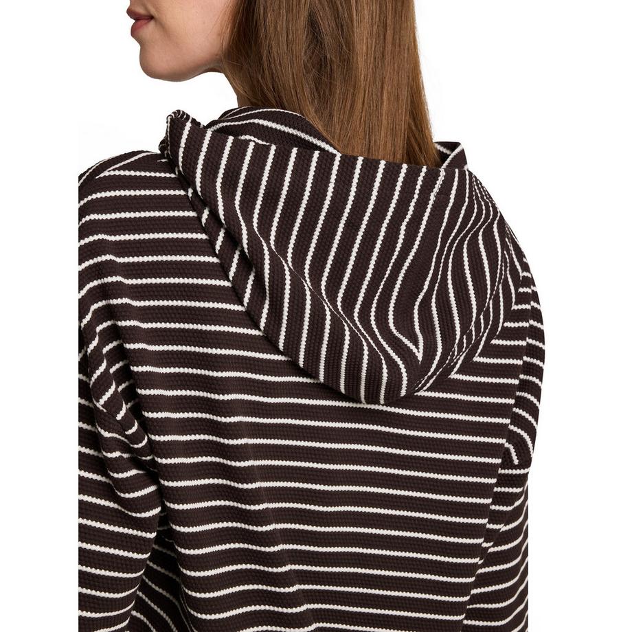 TOM TAILOR Hooded T-Shirt mit Kordelzugsaum  