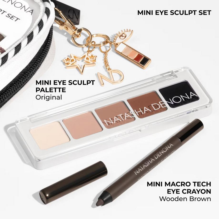 NATASHA DENONA  Mini Eye Sculpt Set - Mini palette di ombretti e mini matita per occhi 