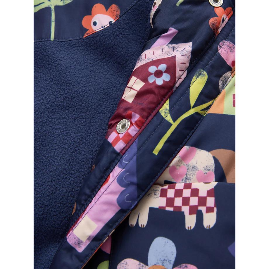 Next Bedruckte Kapuzen-Pufferjacke  