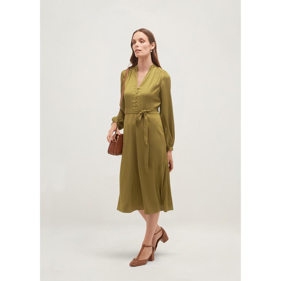 HOBBS Katia Vestito Midi Maniche Lunghe  