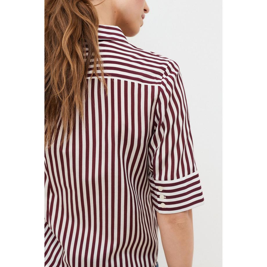 Caroll Camicia a righe con bottoni e maniche arrotolabili  