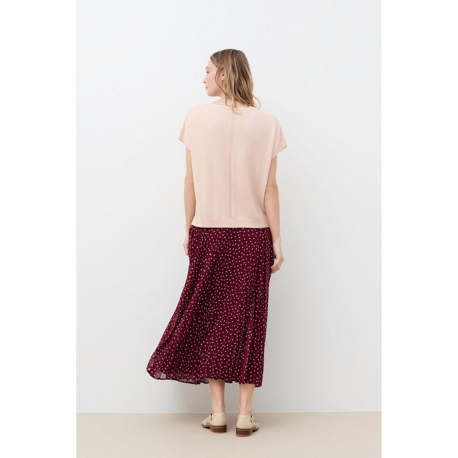 Caroll Pull col en V manches courtes  