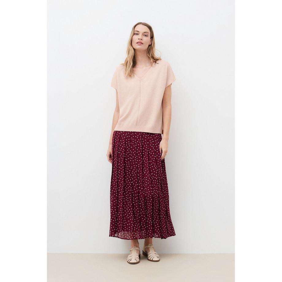 Caroll Pull col en V manches courtes  
