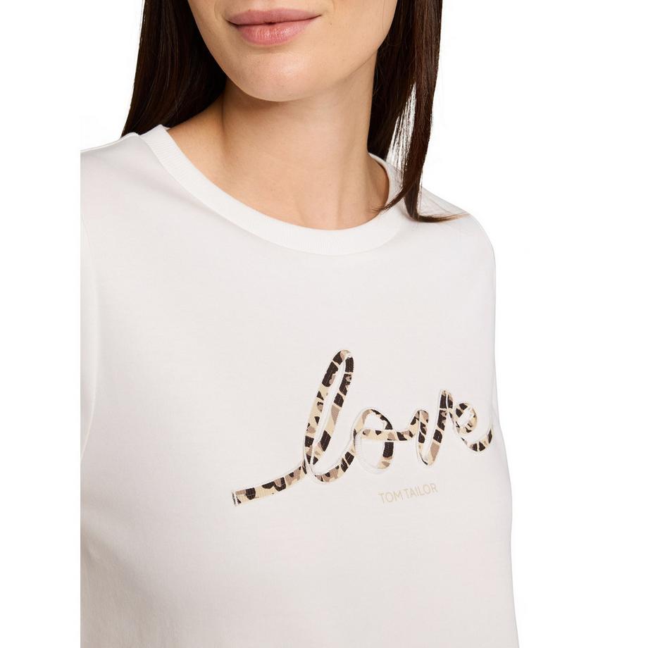 TOM TAILOR Love Print T-Shirt  