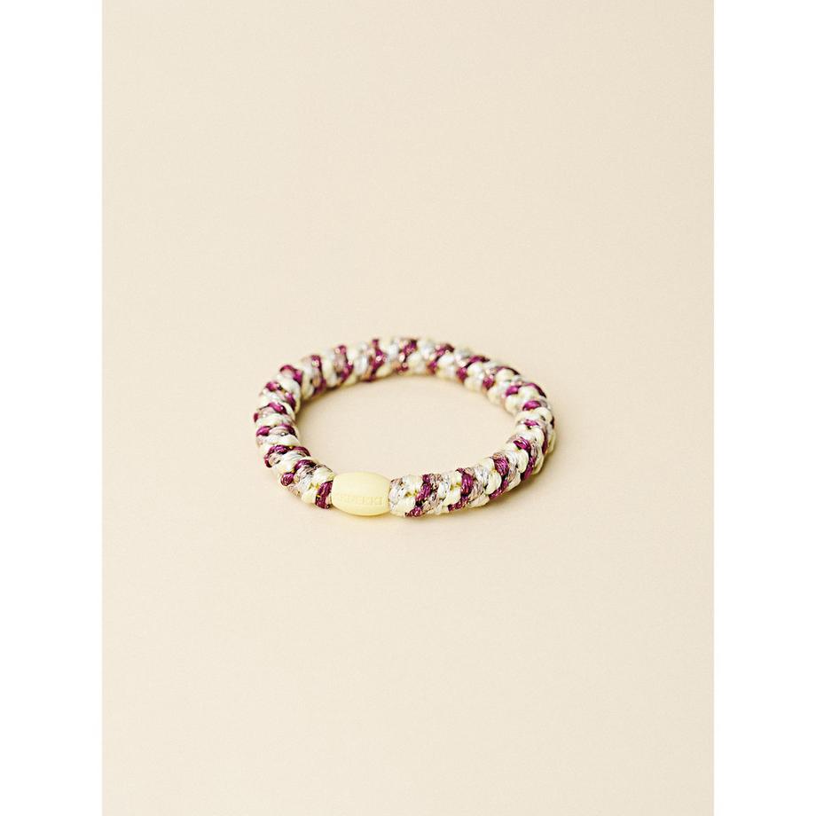 Kknekki Serre-tête tressé multicolore avec perle  