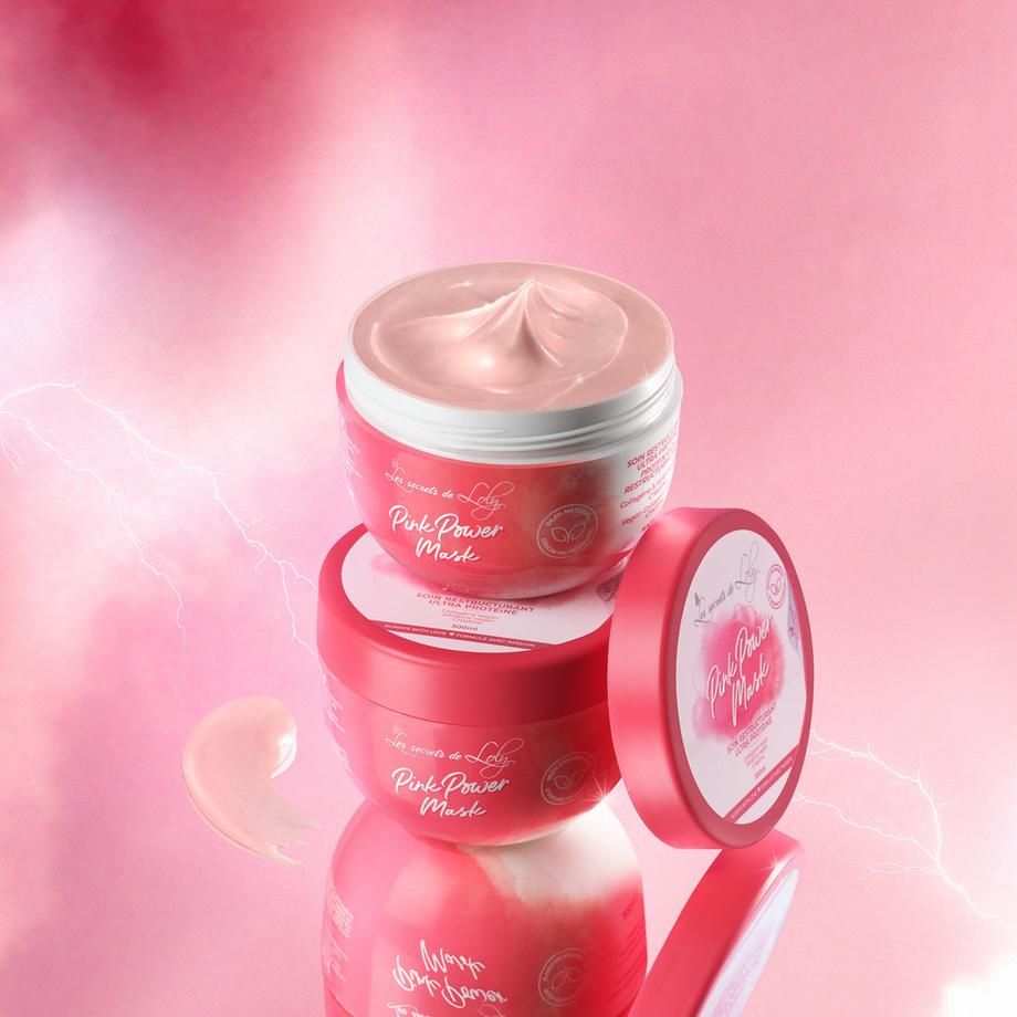 Les Secrets de Loly  Pink Power Mask - Restrukturierende Haarmaske 