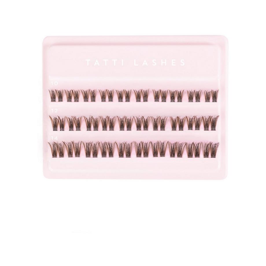 Tatti Lashes  Mon Cherie Mocha – Cils individuels en clusters, noir et brun 