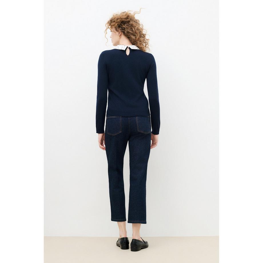 Caroll Pullover con collo contrastante  