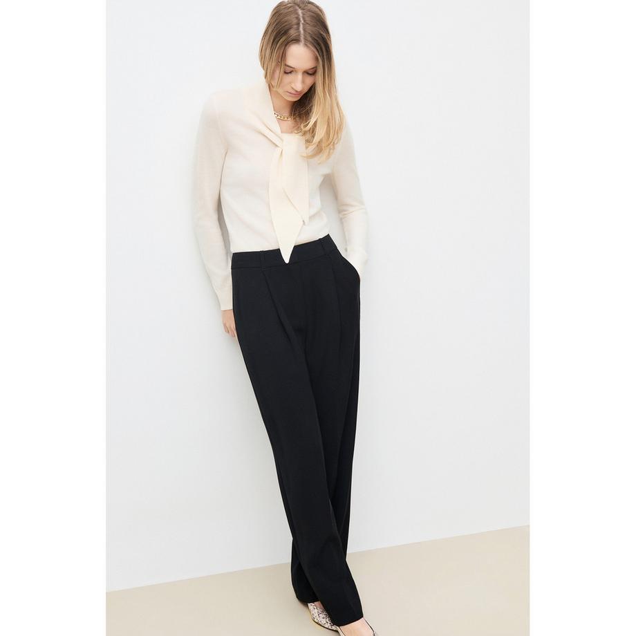 Caroll Pullover con dettaglio fiocco al collo  