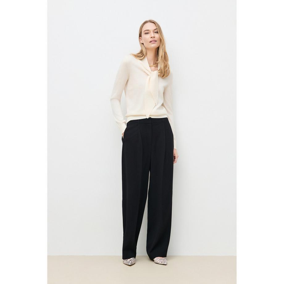 Caroll Pullover con dettaglio fiocco al collo  