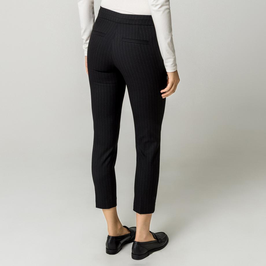 MORGAN Pantalon Capri à Rayures Fines  