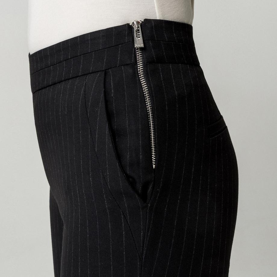 MORGAN Pantalon Capri à Rayures Fines  