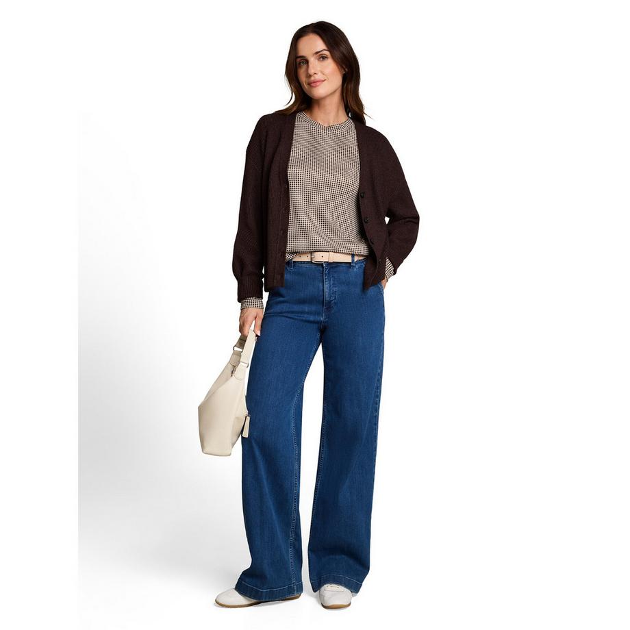 TOM TAILOR T-shirt a maniche lunghe con stampa a pois  