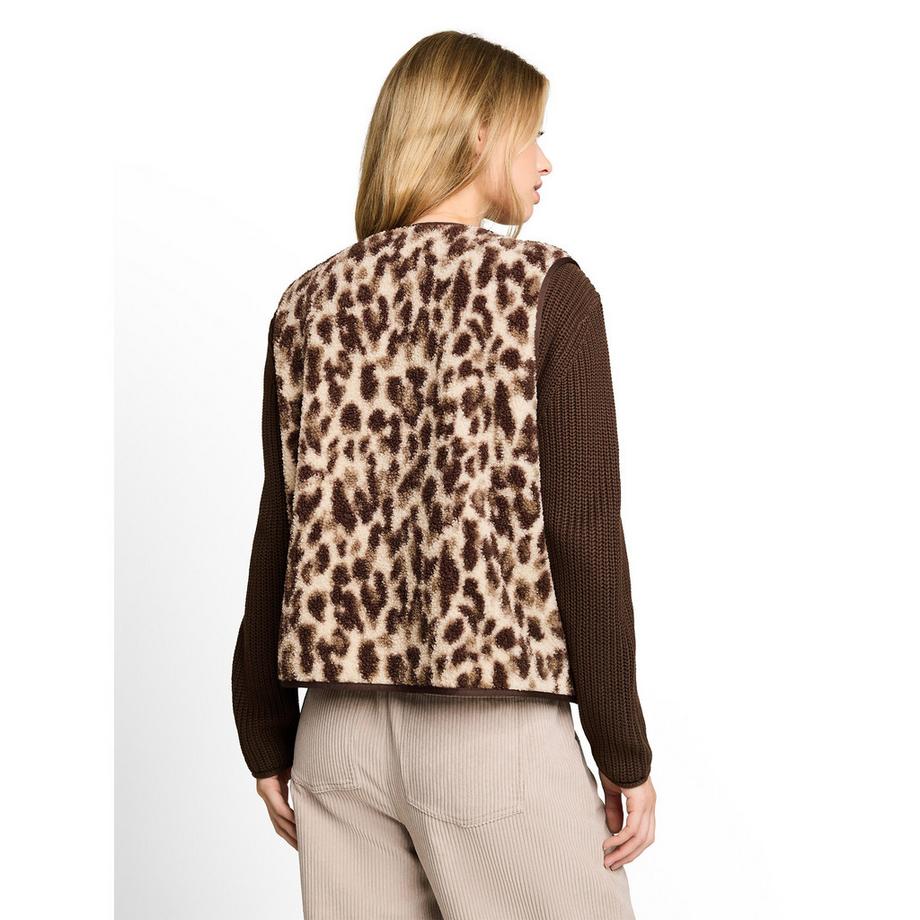 TOM TAILOR Gilet en fausse fourrure  