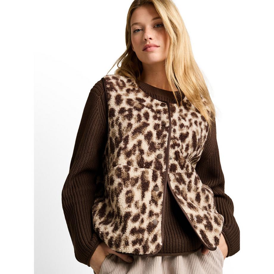 TOM TAILOR Gilet en fausse fourrure  