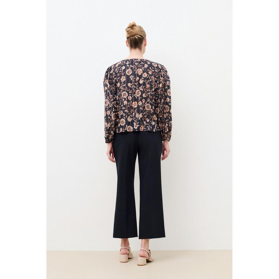Caroll Camicia con stampa floreale e collo con fiocco  