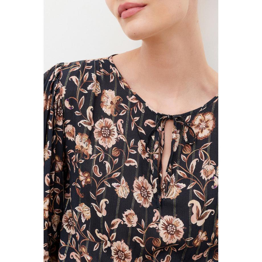 Caroll Camicia con stampa floreale e collo con fiocco  
