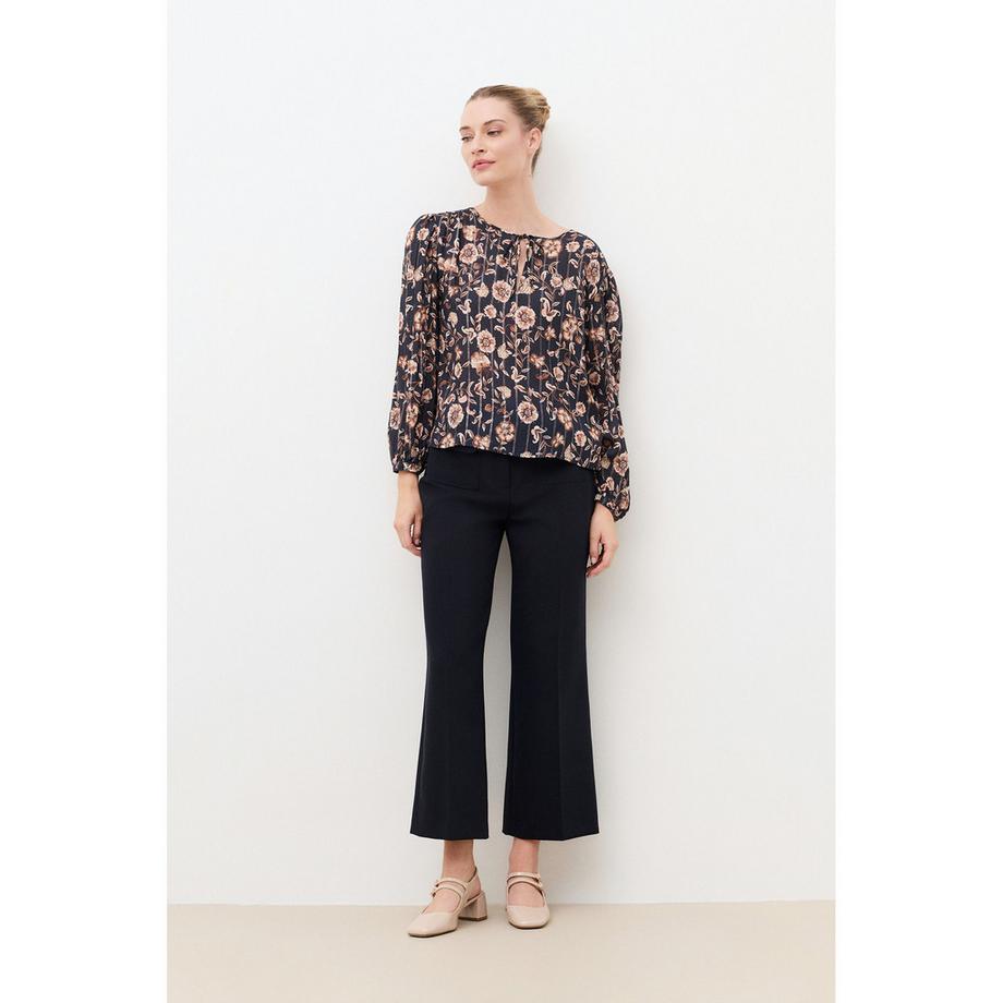 Caroll Camicia con stampa floreale e collo con fiocco  