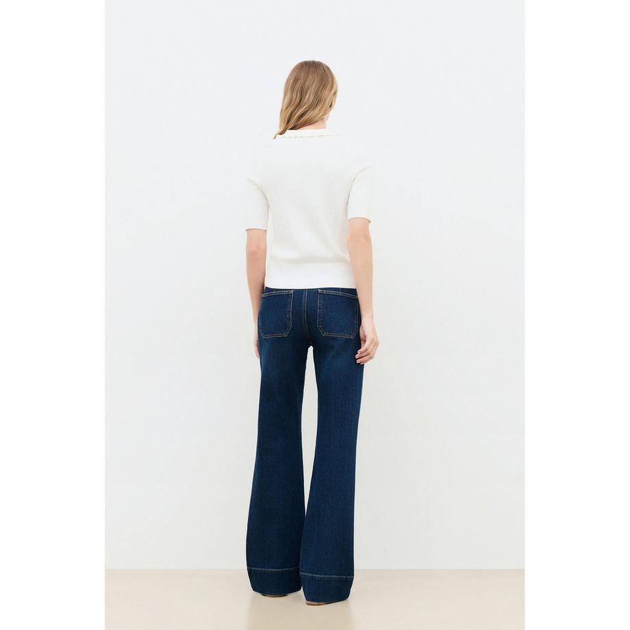 Caroll Pullover Col Polo Manches Courtes  