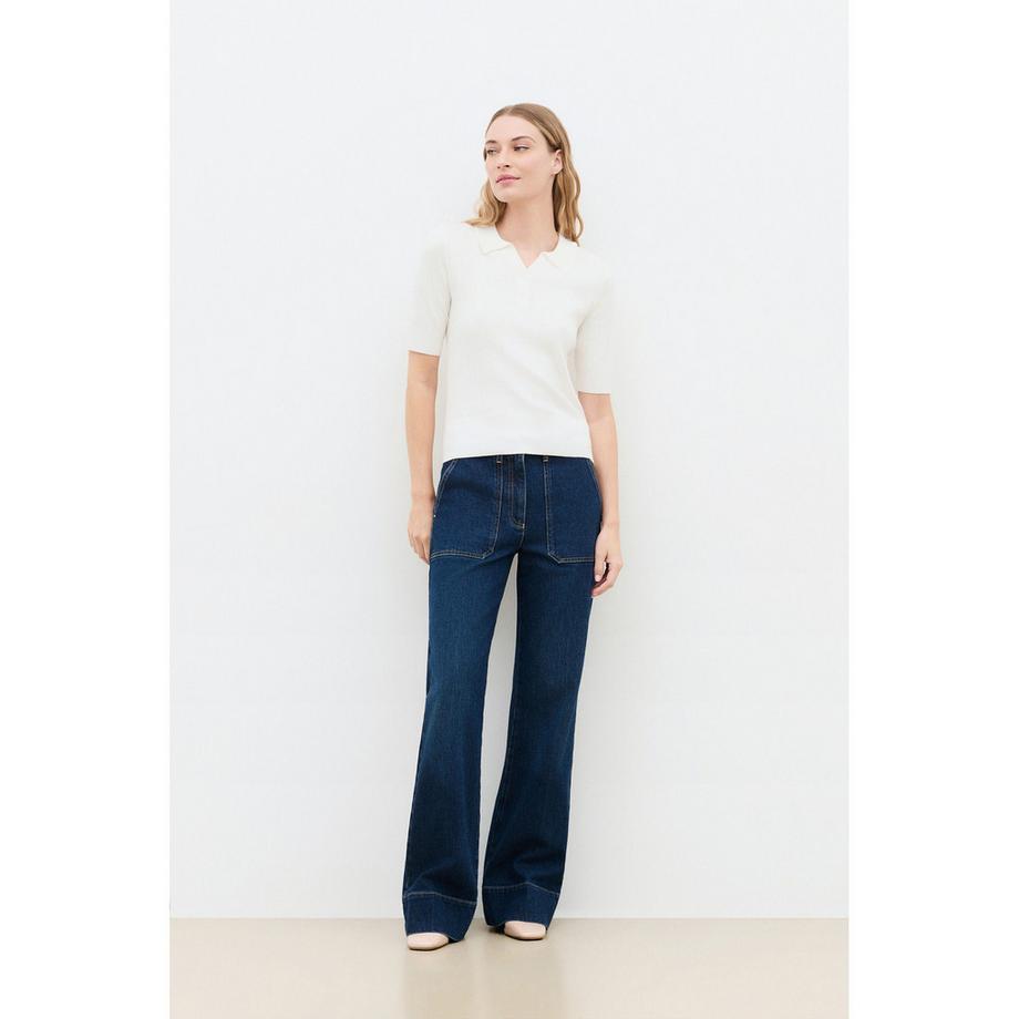 Caroll Pullover Col Polo Manches Courtes  
