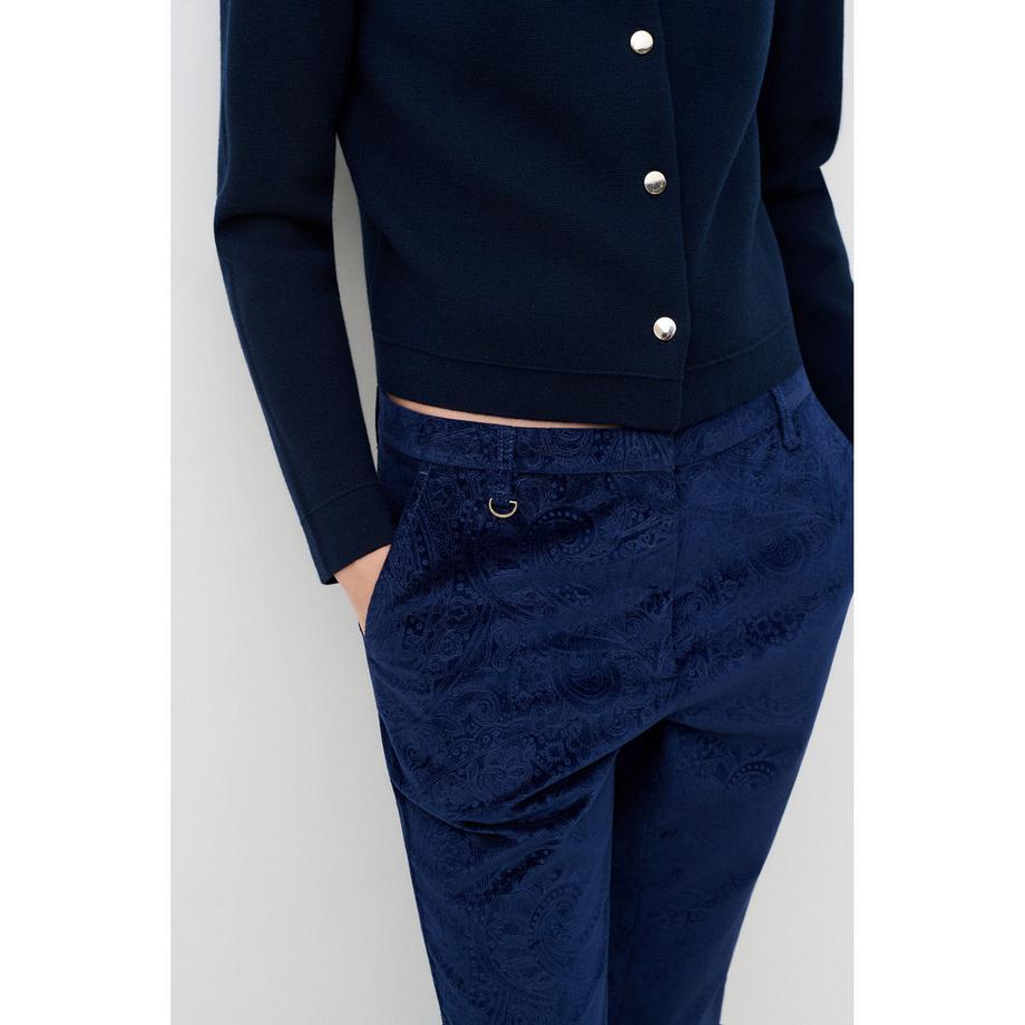 Caroll Pantalon évasé à motif paisley  