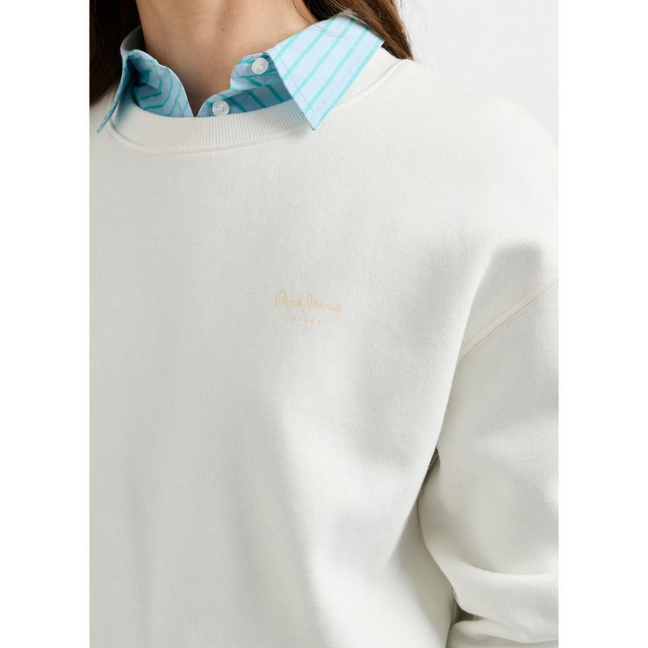 Pepe Jeans London Sweat-shirt à poignets rayés  