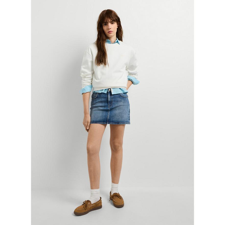 Pepe Jeans London Sweat-shirt à poignets rayés  