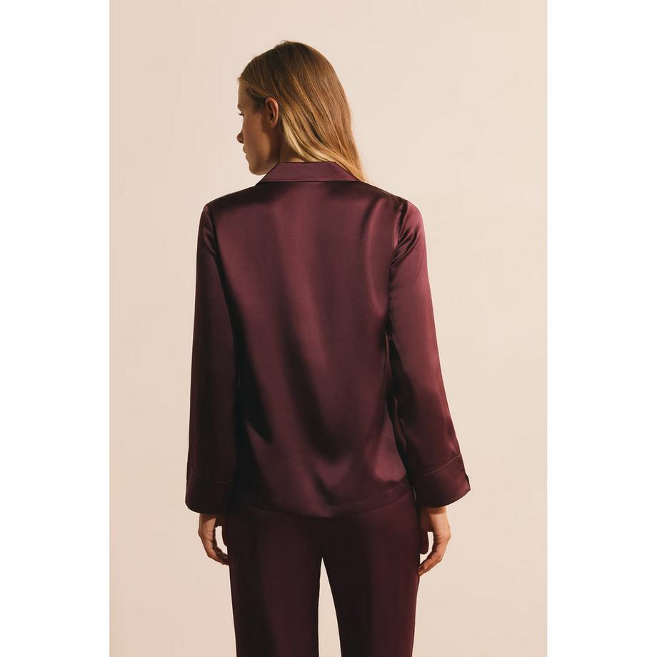 Etam Haut de pyjama en satin à manches longues  