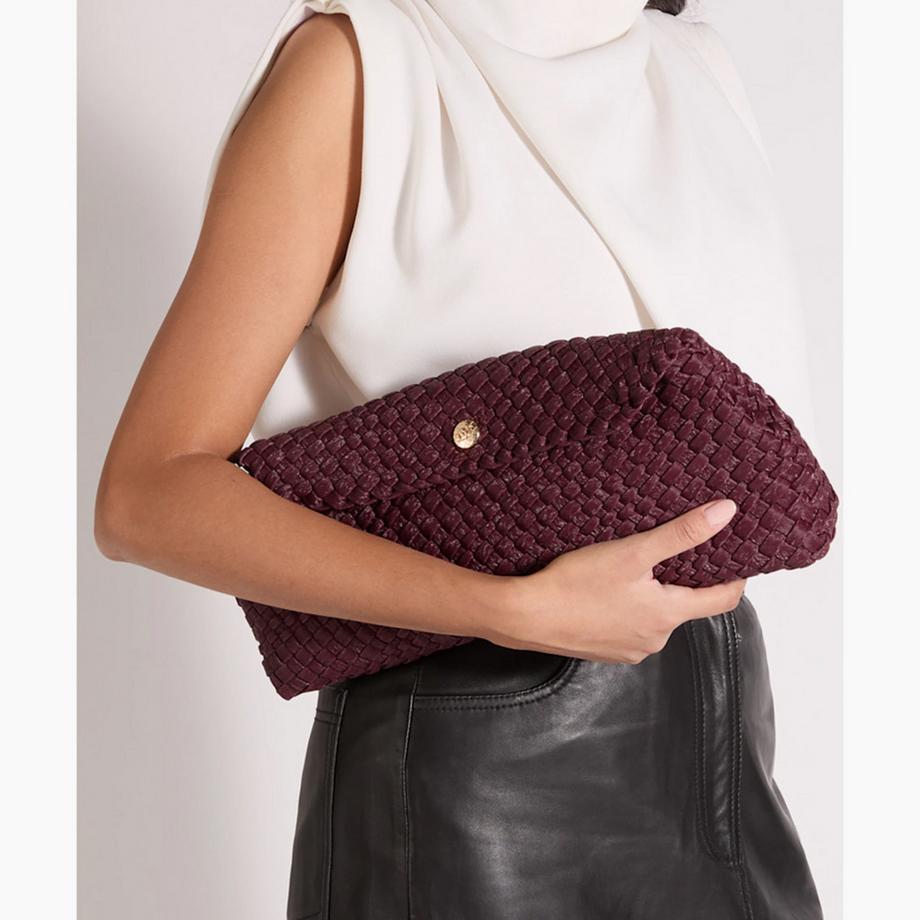Dune London Geflochtene Clutch Handtasche  