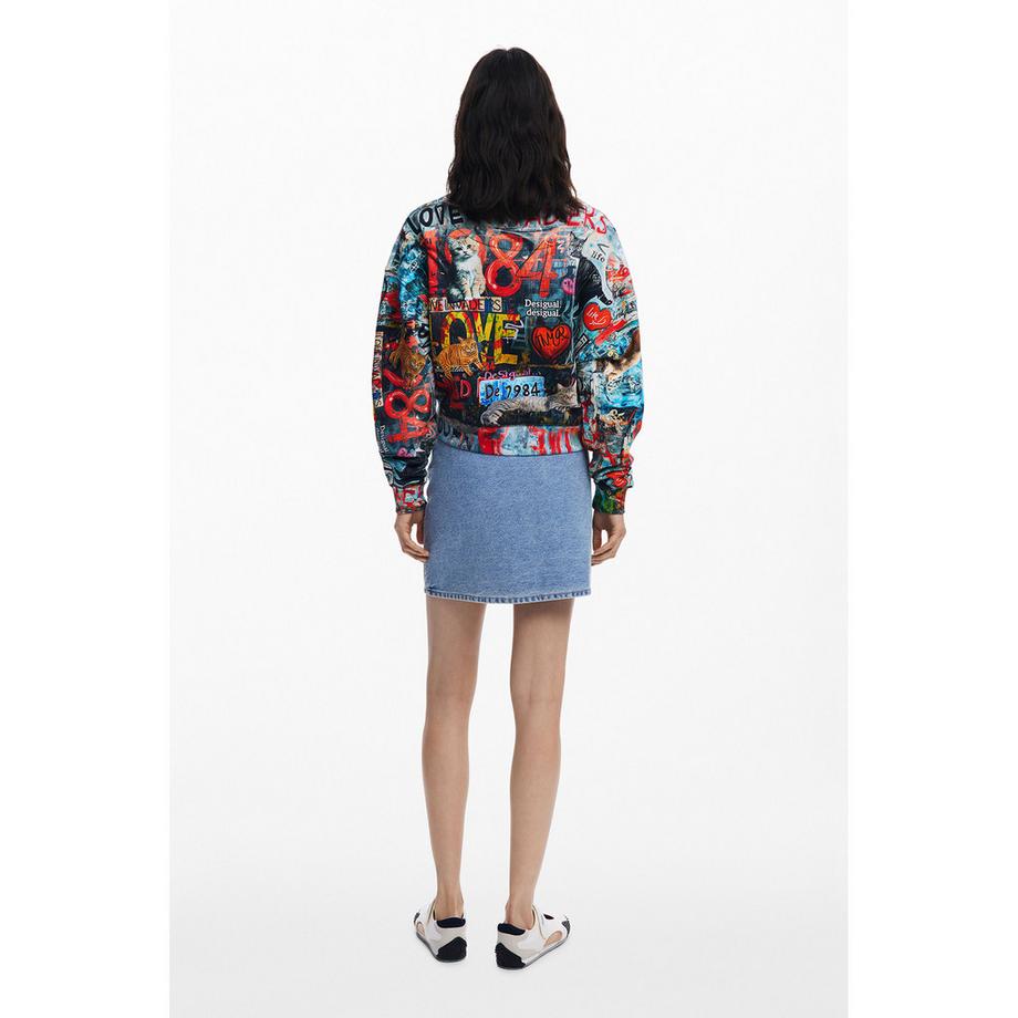 Desigual Felpa con stampa grafica  