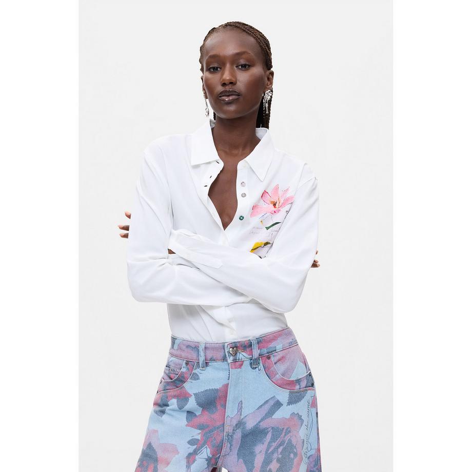 Desigual Jeans a gamba larga con stampa floreale  