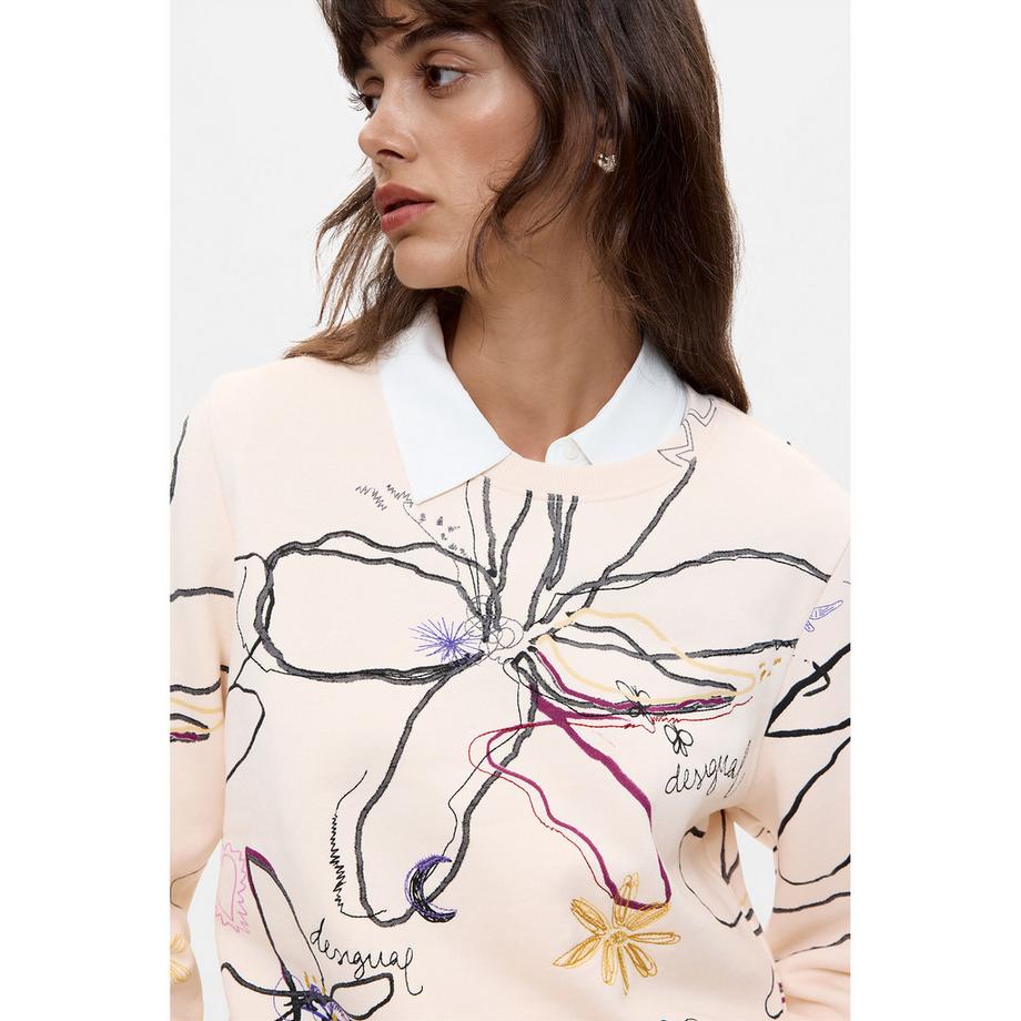 Desigual Felpa con stampa grafica  