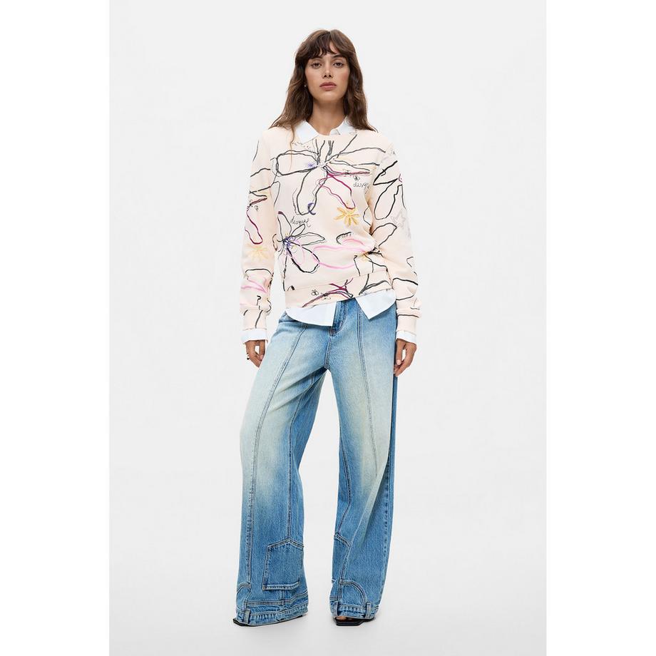 Desigual Felpa con stampa grafica  