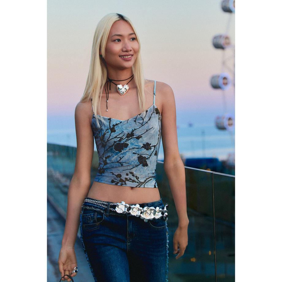 Desigual Top camisole à motif floral  