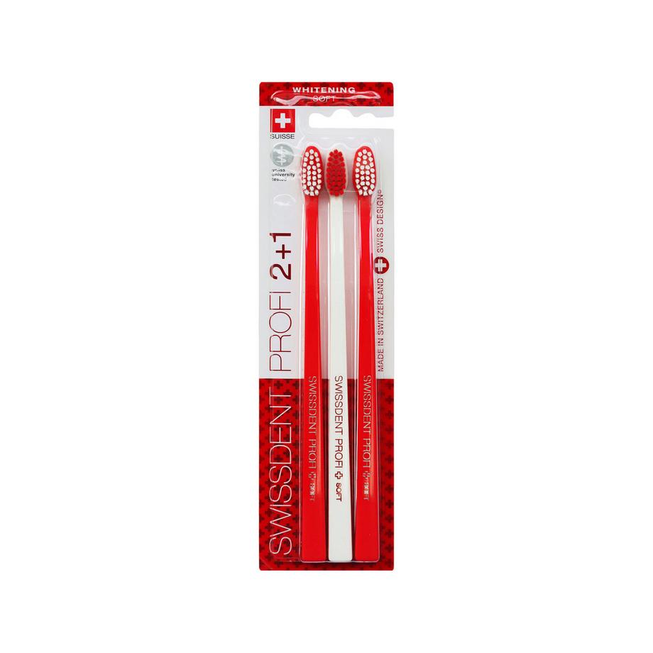 Whitening Zahnbürsten Trio Soft SUISSE