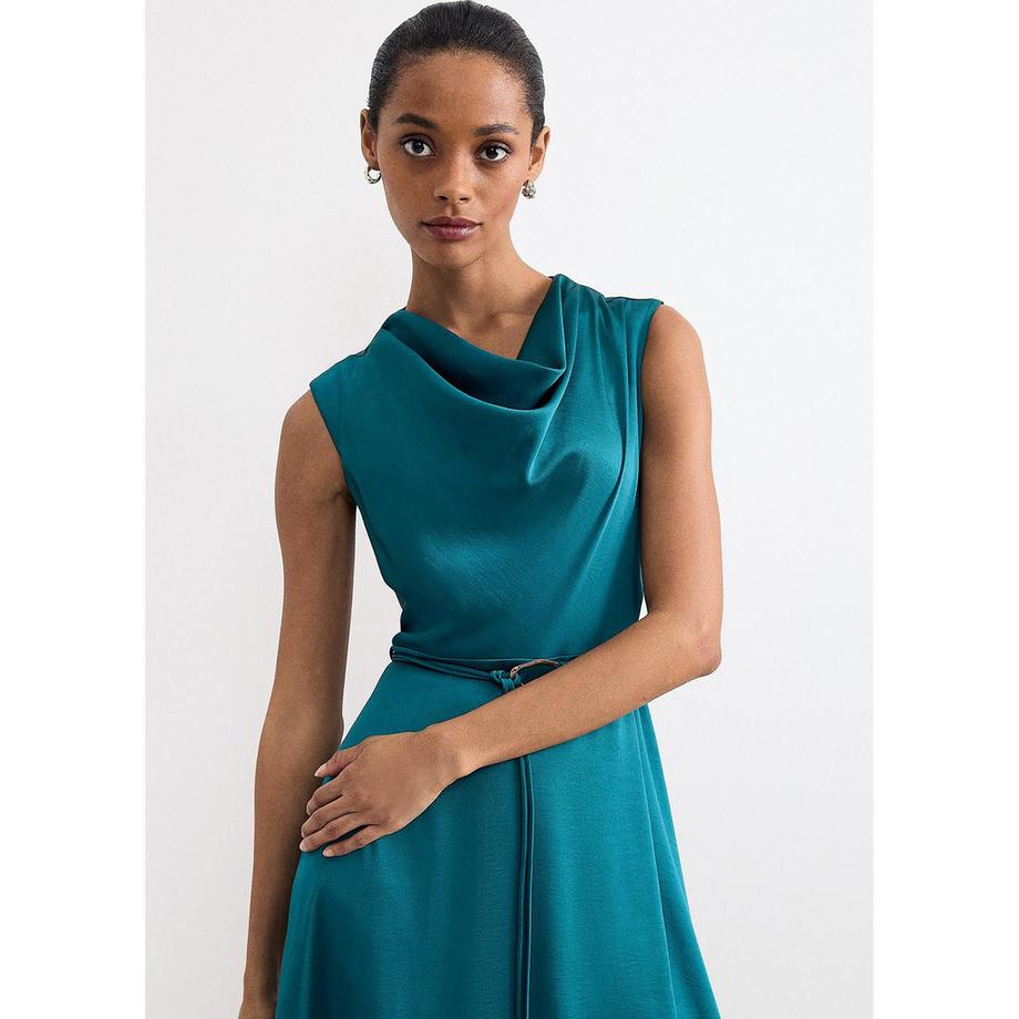 Phase Eight Sabrianna Ärmelloses Kleid mit Schalkragen  