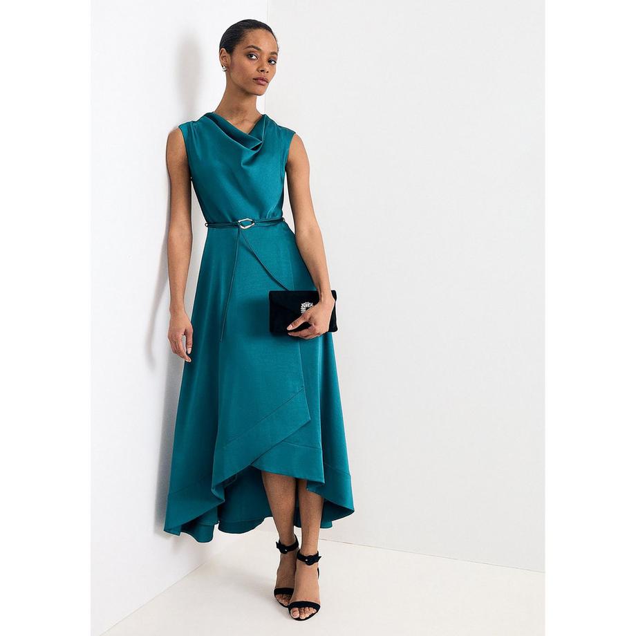 Phase Eight Sabrianna Ärmelloses Kleid mit Schalkragen  