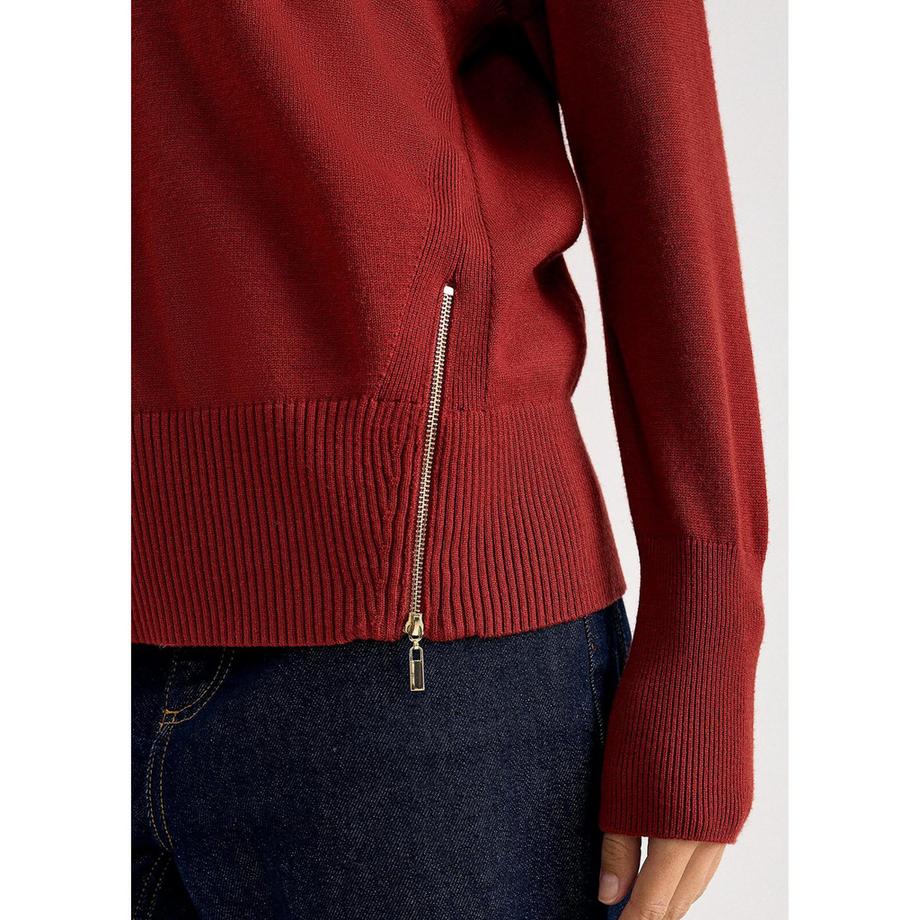 Phase Eight Steph Rollkragenpullover mit Seitentaschenreißverschlüssen  